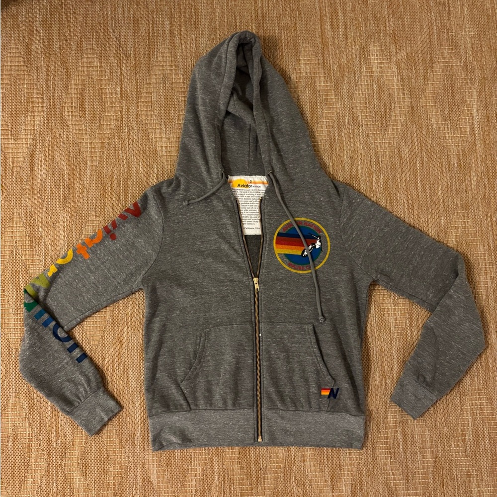 Aviator Nation Hamptons Hoodie - Gray - S